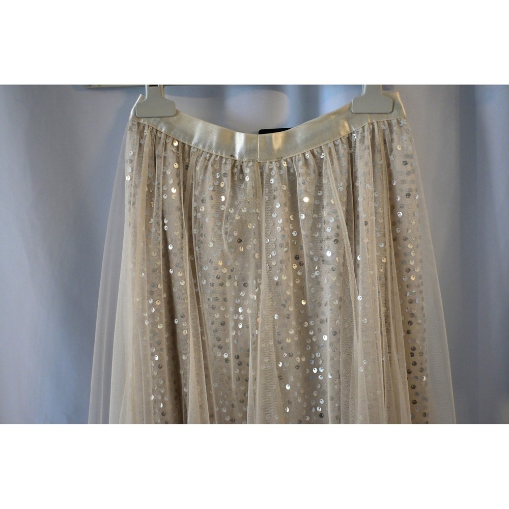 Etern Sequin Tulle Midi Skirt Women XS Like New - Picture 3 of 9